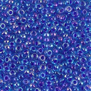 8-353 Cobalt Lined Sapphire AB Miyuki Seed Bead