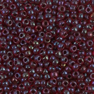 8-367: Garnet Lined Ruby AB Miyuki Seed Bead