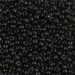 8-401 Black Miyuki Seed Bead