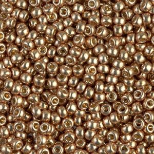 8-4204: Duracoat Galvanized Champagne Miyuki Seed Bead