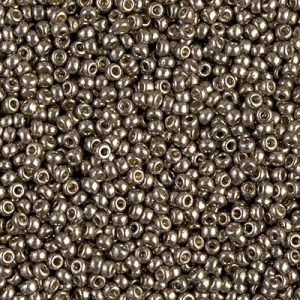 8-4222: Duracoat Galvanized Pewter Miyuki Seed Bead