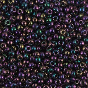 8-454 Met Dk Plum Iris Miyuki Seed Bead
