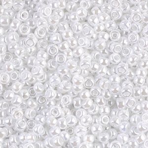 8-528 White Pearl Ceylon Miyuki Seed Bead