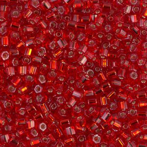 8C-11 8/0 Cut S/L Ruby Miyuki Seed Bead