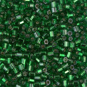 8C-16: 8/0 Cut S/L Green Miyuki Seed Bead