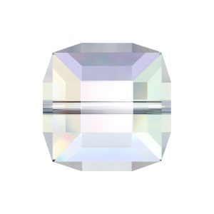 4mm Square Crystal AB Bead 5601