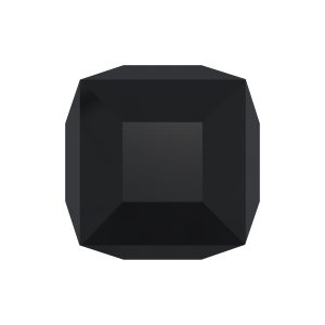 6mm Square Jet Bead 5601