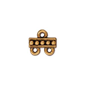 Multistrand 2 to 1 Connector Bar Gold Coated (1 per pack)