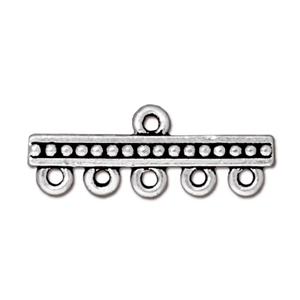 Multistrand 5 to 1 Connector Bar Silver Coated (1 per pack)