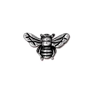 Honeybee Bead 9mm Silver (1 piece)