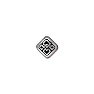 Celtic Small Diamond Bead 8mm Silver (1 piece)