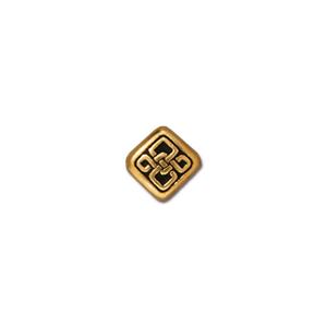 Celtic Small Diamond Bead 8mm Gold (1 piece)