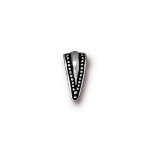 Pinch Bail Small Royal Small 4.75x10mm Silver Coated (x1 piece)