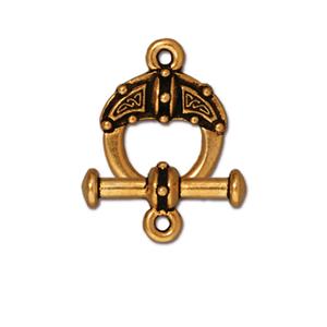 Toggle Clasp Celtic Small Gold 8mm (1 set)