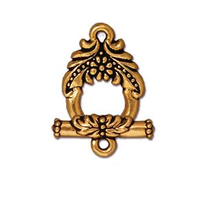Toggle Clasp Garland Medium Gold 6x17mm (1 set)