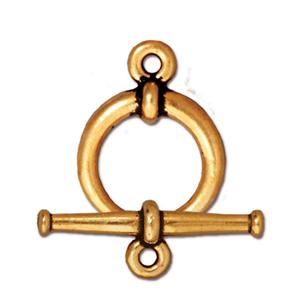 Toggle Clasp Tapered Large Gold 25mm (1 set)