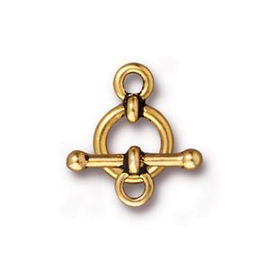 Toggle Clasp 1/2 inch Anna Small Gold (1 set)