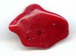 Acrylic Coral Leaf Red (1 piece)