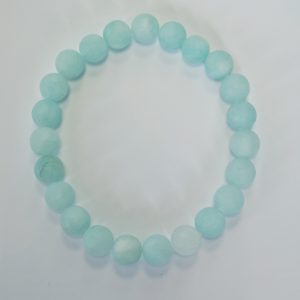 H3. Amazonite Matte Elasticated Bracelet (1 piece)