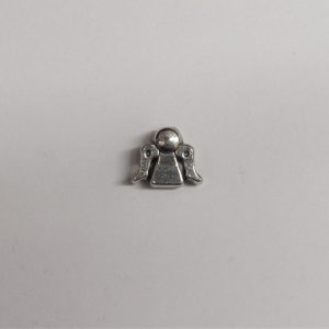 Angel Large Hole Bead Silver 11mm (x1)