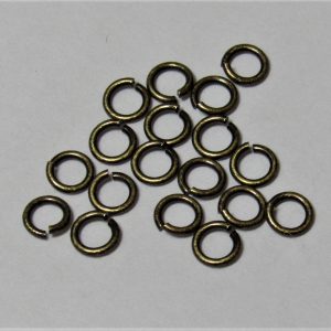 Antique Brass Plated Jump Rings 4mm (40 per pack)