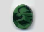 Acrylic Oval Flat Bead Green 18x15mm (1 piece)