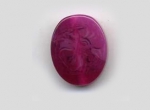 Acrylic Oval Flat Bead Purple 18x15mm (1 piece)