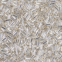BGL1-001 3mm Miyuki Bugle Bead S/L Crystal