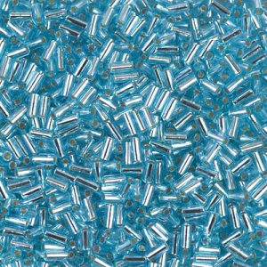 BGL1-018 3mm Miyuki Bugle Seed Bead S/L Aqua