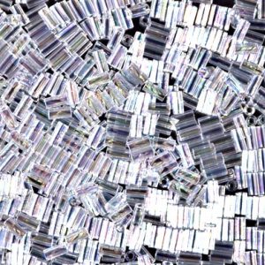 BGL1-250 3mm Miyuki Bugle Bead Crystal AB