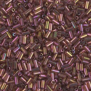 BGL1-301 3mm Dk Topaz Rainbow Gold Luster Miyuki Bugle Bead