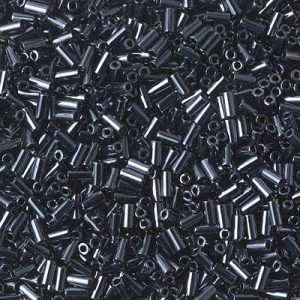 BGL1-451 3mm Bead Gunmetal Miyuki Bugle Bead