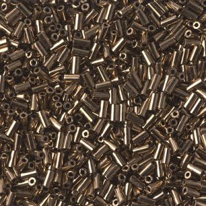 BGL1-457 3mm Met Dk Bronze Miyuki Bugle Bead