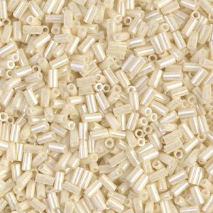 BGL1-594 3mm Cream Ceylon Miyuki Bugle Bead