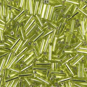 BGL2-014 6mm S/L Chartreuse Miyuki Bugle Bead