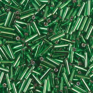 BGL2-016 6mm S/L Green Miyuki Bugle Bead