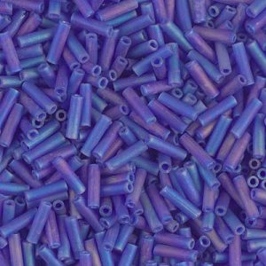 BGL2-151FR 6mm Matte Tr Cobalt AB Miyuki Bugle Bead