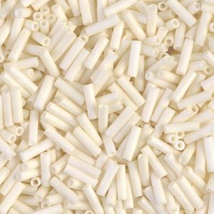 BGL2-2021 6mm Matte Op Cream Miyuki Bugle Bead