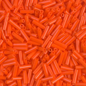 BGL2-406: 6mm Miyuki Bugle Bead Opaque Orange