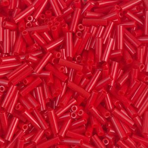 BGL2-408 6mm Op Red Miyuki Bugle Bead
