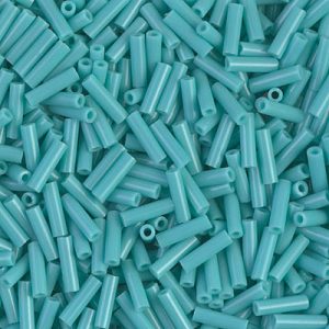 BGL2-412 6mm Op Turquise Green Miyuki Bugle Bead