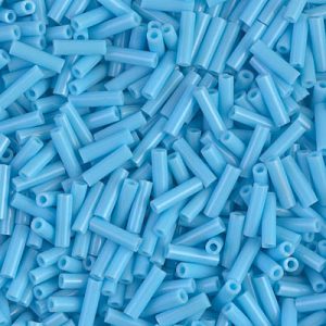 BGL2-413: 6mm Miyuki Bugle Bead Opaque Turquoise Blue