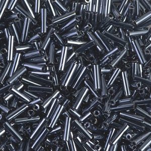 BGL2-451 6mm Gunmetal Miyuki Bugle Bead