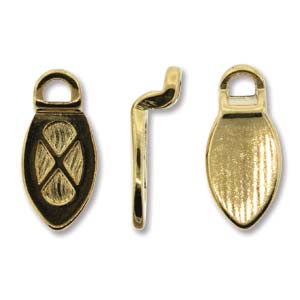 Bail Glue On Earring Small 14mm Gold Plated (x4 pieces)