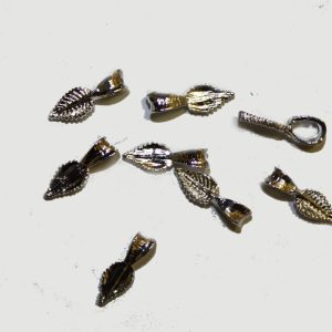 Bail Leaf Silver Plated (x8 Pieces)