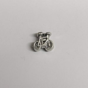 Bicycle Large Hole Bead Silver 12mm (x1)