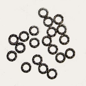Black Oxide Plated Jump Rings Twisted 8mm (20 Per Pack)