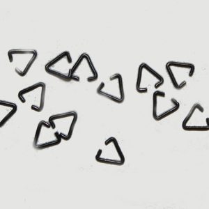 Black Oxide Plated Jump Rings Triangle 7mm (34 Per Pack)