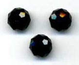Briolette 8mm Jet (1 piece)
