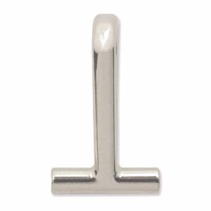 Brooch To Pendant Converter Horizontal 21x13mm - Silver Plated (2 pieces)